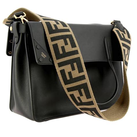 fendi bag black|fendi shoulder bag black.